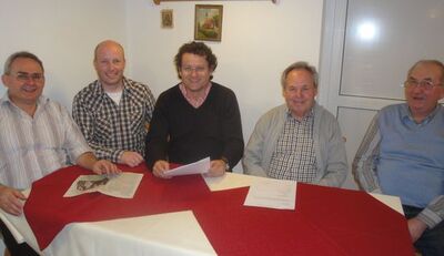 Bei ihrer Berichterstattung (v.l.) Hans Seidl, Georg Wild und Simon Rückl 
