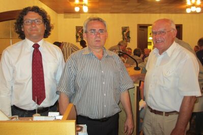 Georg Wild, Hans Seidl und Josef Sehofer (v.l.) sind sich einig: Die Bürger haben ein Recht auf Information