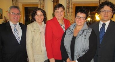 Hans Seidl, MdL Ruth Müller, stellv. Landrätin Christel Engelhard, Sabine Wimmer und 3. Bürgermeister Georg Wild